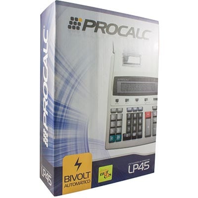 Calculadora de mesa c/bobina 12 digitos LP45 Procalc CX 1 UN