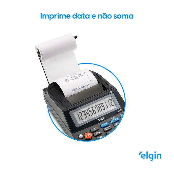 Calculadora de mesa c/bobina 12 dígitos 42MA51110000 Elgin CX 1 UN