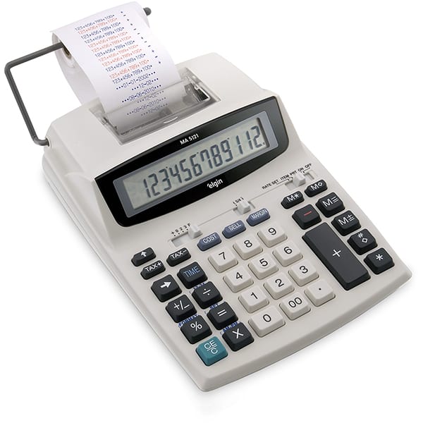 Calculadora de mesa c/bobina 12 dígitos 42MA51210000 Elgin CX 1 UN