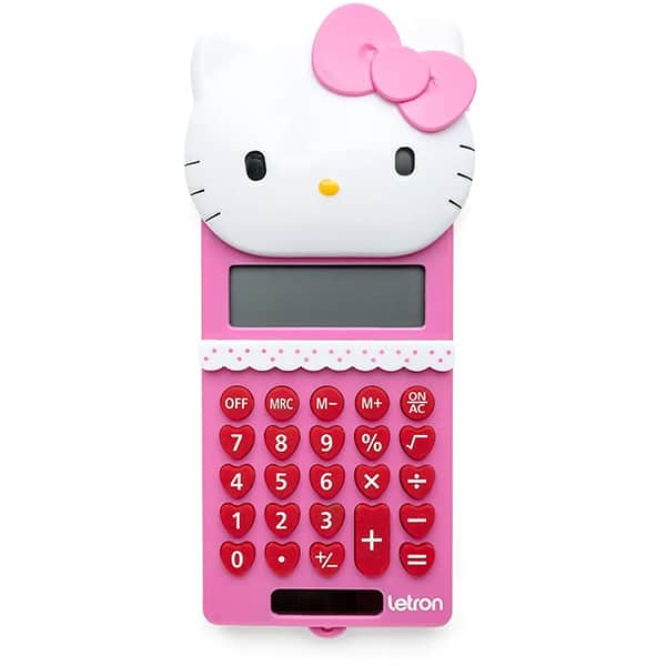 Calculadora de bolso 8 dígitos, Hello Kitty, 99344, Letron - BT 1 UN