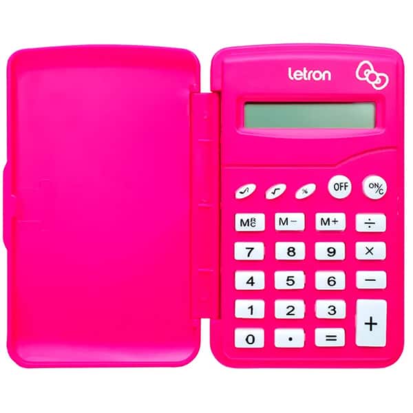 Calculadora de bolso 8 dígitos, Hello Kitty, 99343, Letron - BT 1 UN