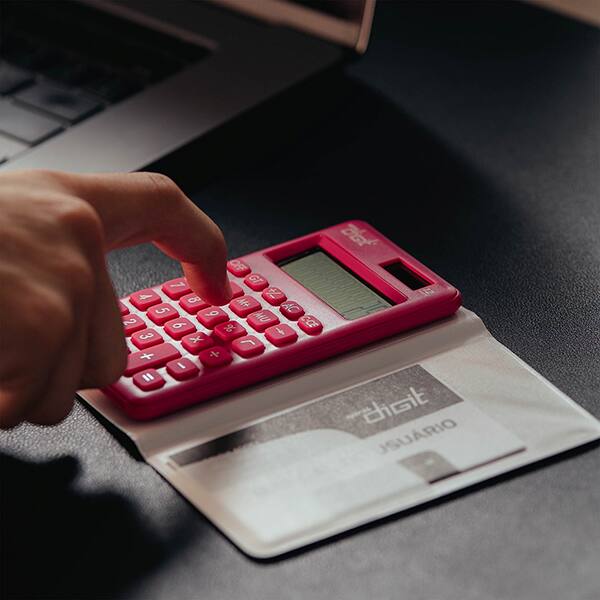 Calculadora de bolso (Bateria/Energia Solar), 12 dígitos, Rosa, 1200, Spiral Digit BT 1 UN Calculadora de bolso (Bateria/Energia Solar), 12 dígitos, Rosa, 1200, Spiral Digit BT 1 UN