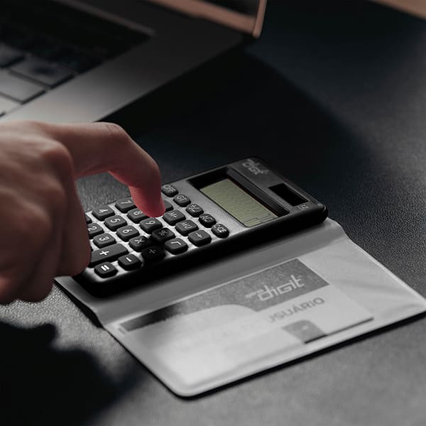 Calculadora de bolso (Bateria/Energia Solar), 12 dígitos, Preta, 1200, Spiral Digit BT 1 UN