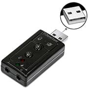 Placa de som USB USB 7.1 DirectSound 3D, JL-SC03, 2Plug - BT 1 UN