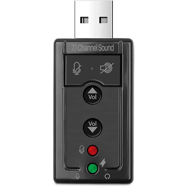 Placa de som USB USB 7.1 DirectSound 3D JL-SC03 2Plug BT 1 UN