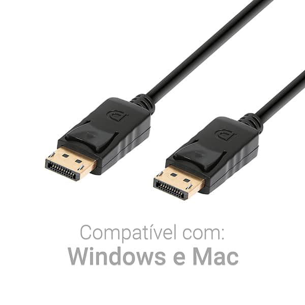 Cabo de video DisplayPort, 1,8m, JL-D1018, 2Plug - BT 1 UN