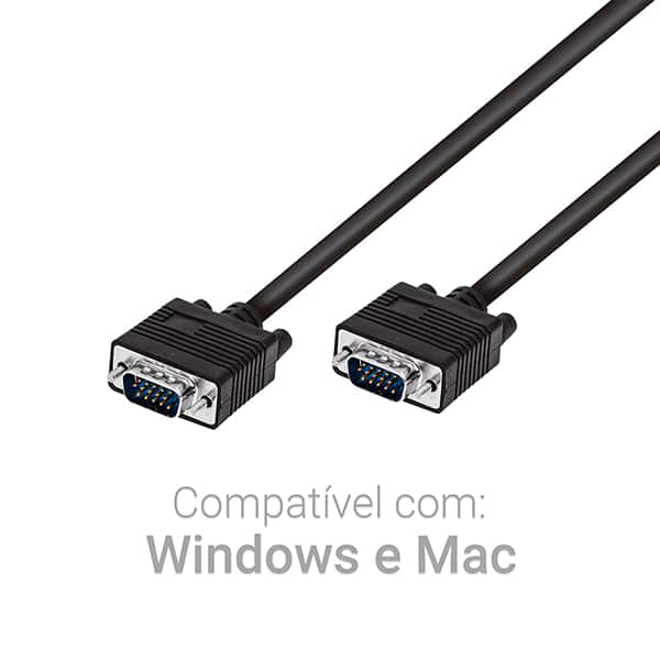 Cabo VGA com filtro, 1,8m, VC018D, 2Plug - BT 1 UN