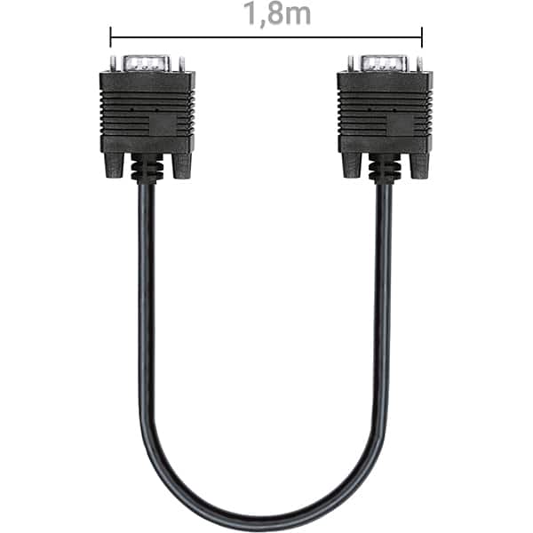 Cabo VGA com filtro, 1,8m, VC018D, 2Plug - BT 1 UN