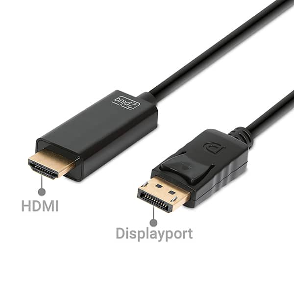 Adaptador HDMI para Displayport, 1.8m, 1080P, JL-D1011K, 2Plug - BT 1 UN