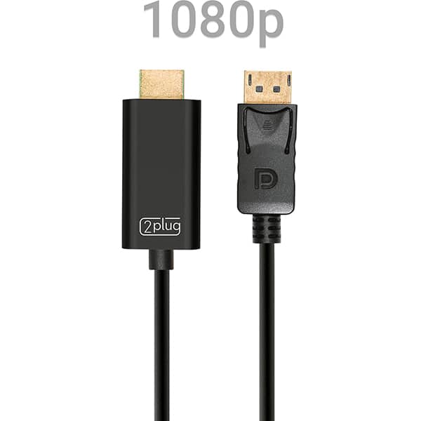 Adaptador HDMI para Displayport, 1.8m, 1080P, JL-D1011K, 2Plug - BT 1 UN