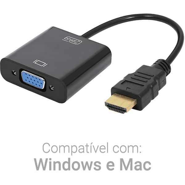 Adaptador HDMI para VGA, JL-H1002, 2Plug - BT 1 UN