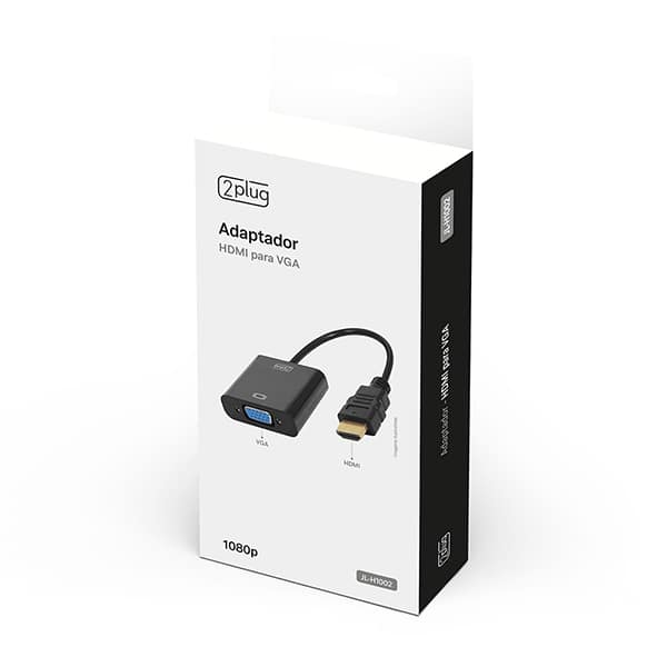 Adaptador HDMI para VGA, JL-H1002, 2Plug - BT 1 UN