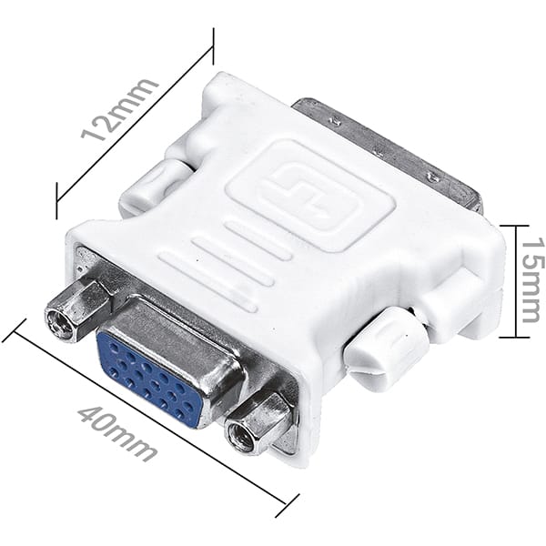 Adaptador DVI-I para VGA, JL-VG01, 2Plug - BT 1 UN