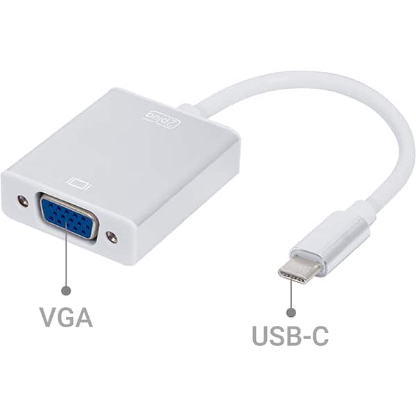 Adaptador USB-C 3.1 para VGA, JL-CV01, 2Plug - BT 1 UN