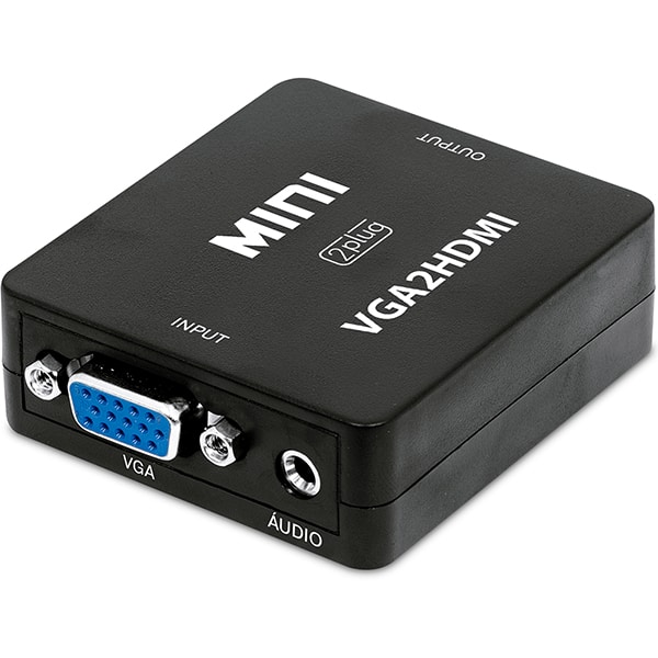 Adaptador VGA para HDMI, mini conversor, JL-C2022, 2Plug - BT 1 UN