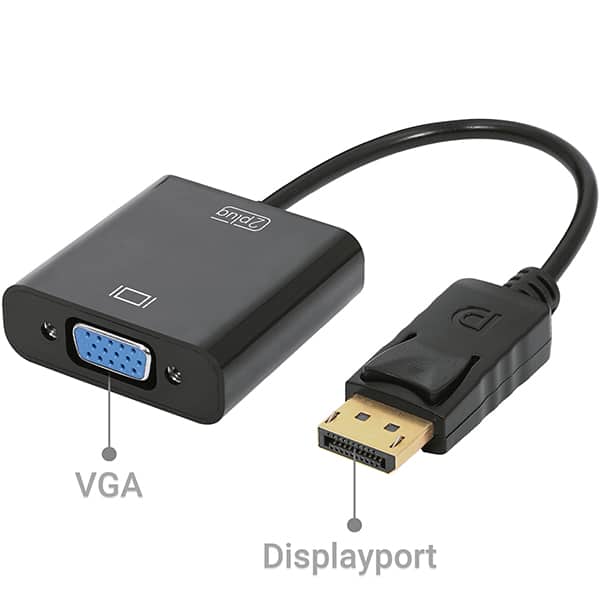 Adaptador Displayport para VGA, JL-D1003, 2Plug - BT 1 UN