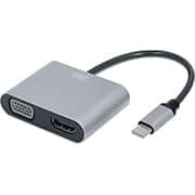 Adaptador USB-C 2 em 1, conexão HDMI e VGA, 4K60HZ JL-CH02-C, 2Plug - BT 1 UN
