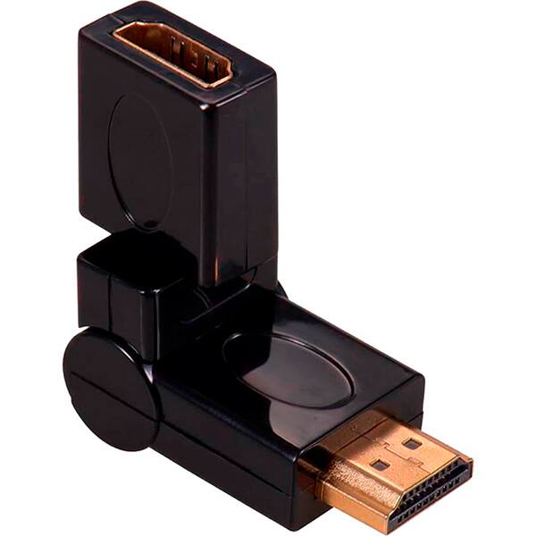 Adaptador de vídeo HDMI para HDMI fêmea 360 graus 6393 Md9 PT 1 UN