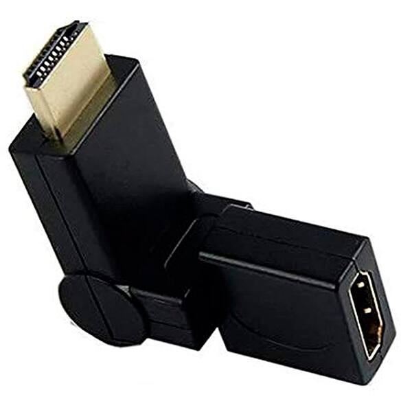 Adaptador de vídeo HDMI para HDMI fêmea 360 graus 6393 Md9 PT 1 UN