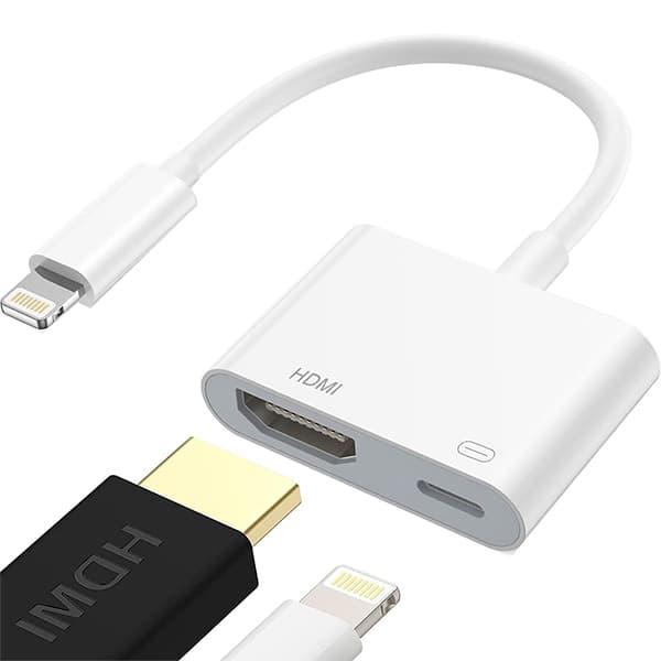 Adaptador de vídeo Lightning para HDMI+Lightning 9796 Md9 PT 1 UN