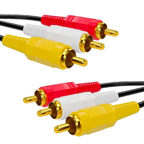 Adaptador de vídeo RCA para RCA 1,5m 5189 Md9 PT 1 UN Adaptador de vídeo RCA para RCA 1,5m 5189 Md9 PT 1 UN