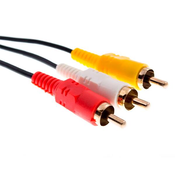 Adaptador de vídeo RCA para RCA 1,5m 5189 Md9 PT 1 UN Adaptador de vídeo RCA para RCA 1,5m 5189 Md9 PT 1 UN