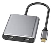 Hub 4 em 1 USB-C para HDMI+USB-A+USB-C 9754 Md9 PT 1 UN