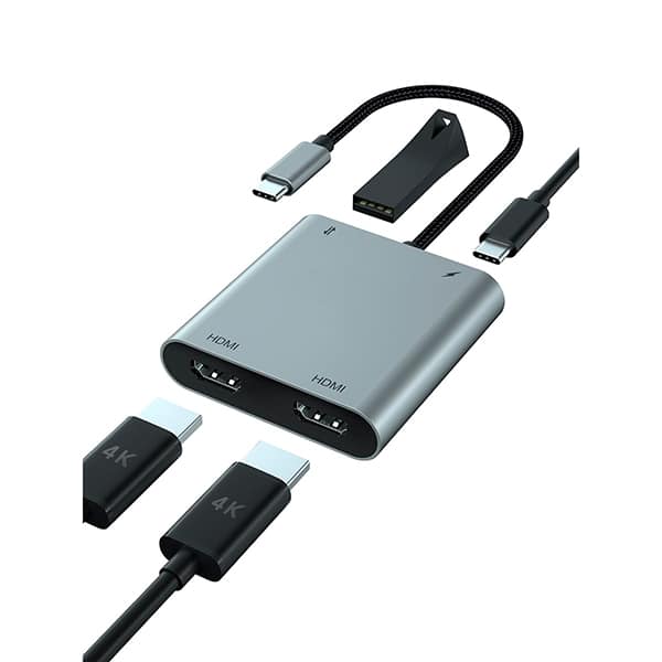 Hub 4 em 1 USB-C para HDMI+USB-A+USB-C 9754 Md9 PT 1 UN Hub 4 em 1 USB-C para HDMI+USB-A+USB-C 9754 Md9 PT 1 UN
