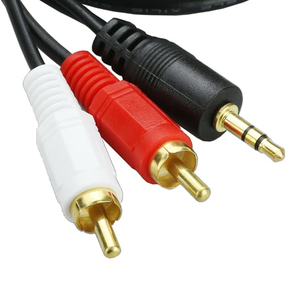 Cabo de áudio estéreo P2 x RCA, 1,5mm 7579, Md9 - PT 1 UN