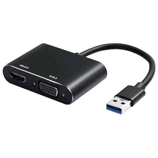 Adaptador USB 3.0 p/ VGA Fêmea + HDMI 9648 Md9 BT 1 UN