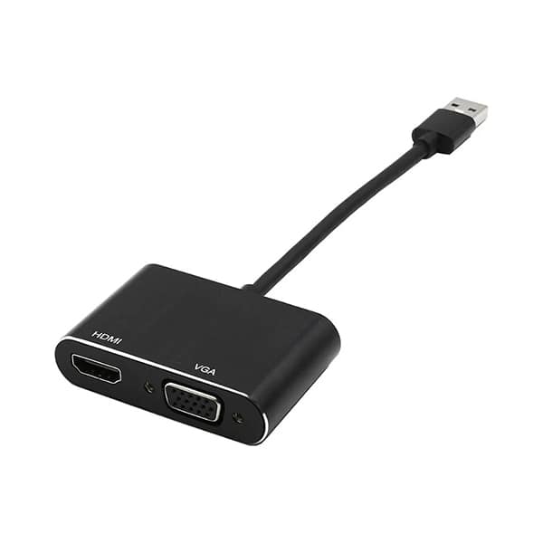 Adaptador USB 3.0 p/ VGA Fêmea + HDMI 9648 Md9 BT 1 UN