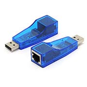 Adaptador de rede USB RJ45 macho Md9 CX 1 UN Adaptador de rede USB RJ45 macho Md9 CX 1 UN