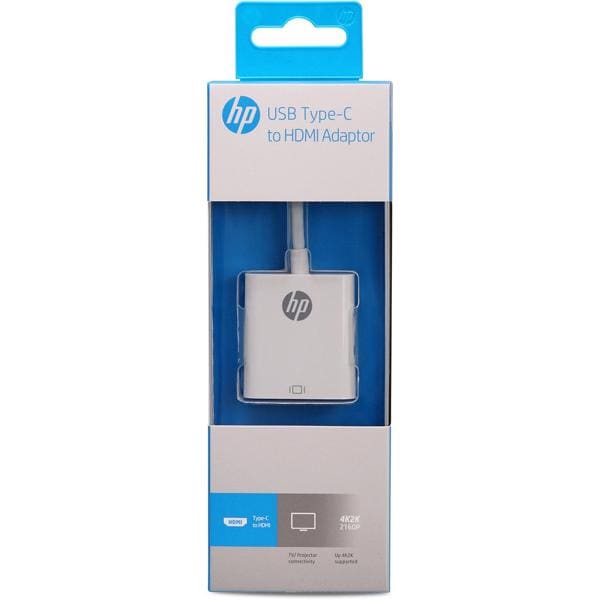 Adaptador USB Tipo-C para HDMI, 10 centímetros, 55705, HP038GBWHT, HP - BT 1 UN