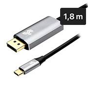 Adaptador de vídeo USB-C para Displayport 1,8m 7451 5+ PT 1 UN Adaptador de vídeo USB-C para Displayport 1,8m 7451 5+ PT 1 UN