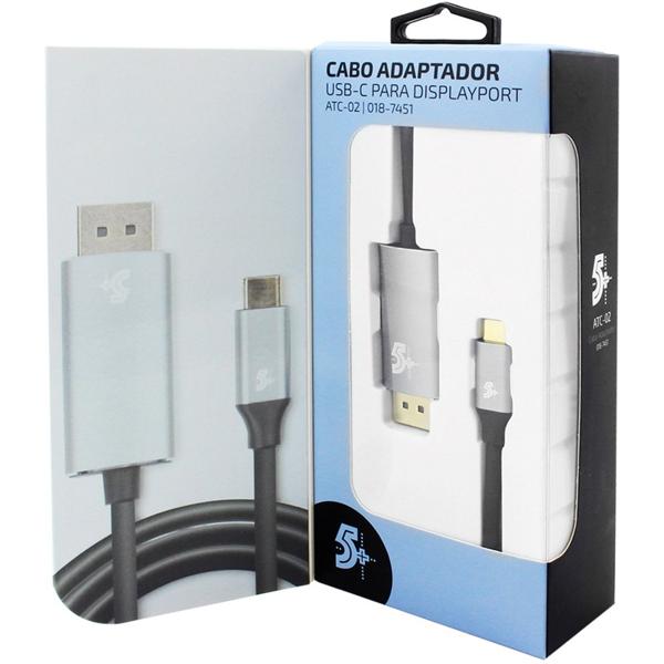 Cabo Tipo-C p/ Displayport Macho 1,8m 7451 5+ PT 1 UN