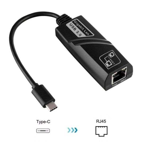 Adaptador de rede USB Tipo-C p/ RJ45 9257 Md9 BT 1 UN