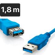 Cabo extensor USB 3.0, 1,8 metros, WI210, Multi - BT 1 UN