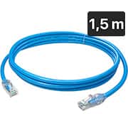 Cabo de rede U/UTP CAT 5E, 1,5m, Azul claro,  T568A/B, Furukawa - PT 1 UN Cabo de rede U/UTP CAT 5E, 1,5m, Azul claro,  T568A/B, Furukawa - PT 1 UN