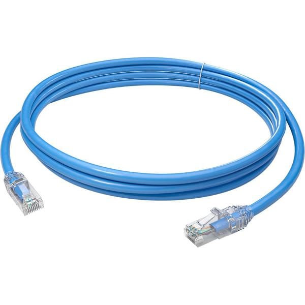 Cabo de rede U/UTP CAT 5E, 1,5m, Azul claro,  T568A/B, Furukawa - PT 1 UN