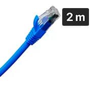 Cabo de Rede CAT6, Impact giga utp, 2 metros, Azul, 4830114, Intelbras - PT 1 UN