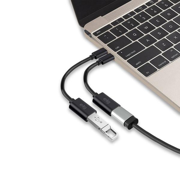 Adaptador USB Tipo-C para USB-A fêmea 3.0, USBADP1, Elg - CX 1 UN