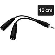 Adaptador de áudio P3 para 2 P2 áudio/fone, WI409, Multi - BT 1 UN