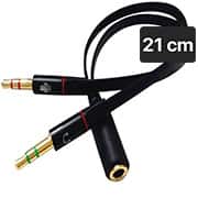 Adaptador de áudio P2 para P3 Md9 PT 1 UN Adaptador de áudio P2 para P3 Md9 PT 1 UN