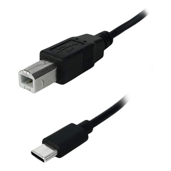 Cabo USB para Impressora 2.0 C/B, 1 Metro, Preto, 018-1416, 5+ - BT 1 UN