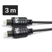 Cabo de fibra óptica com 2 conectores, 3 metros Toslink, T5018HD, Elg - CX 1 UN Cabo de fibra óptica com 2 conectores, 3 metros Toslink, T5018HD, Elg - CX 1 UN