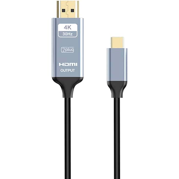 Cabo USB-C para HDMI 1,8m JL-CH18 2Plug BT 1 UN