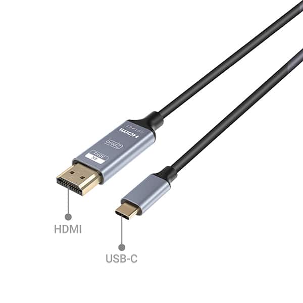 Cabo USB-C para HDMI 1,8m JL-CH18 2Plug BT 1 UN