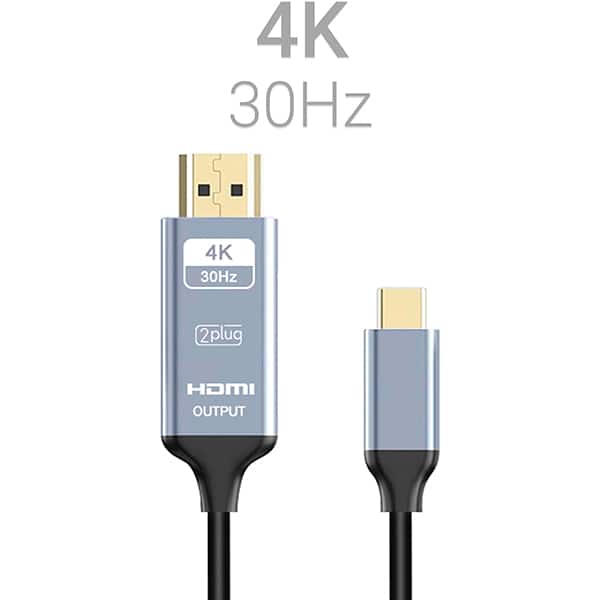 Cabo USB-C para HDMI, 1,8m, JL-CH18, 2Plug - BT 1 UN