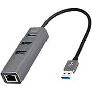 HUB USB 4 em 1, 1000mbps, 3 portas USB 3.0, 1 RJ45, JL-U3103A, 2Plug - BT 1 UN HUB USB 4 em 1, 1000mbps, 3 portas USB 3.0, 1 RJ45, JL-U3103A, 2Plug - BT 1 UN