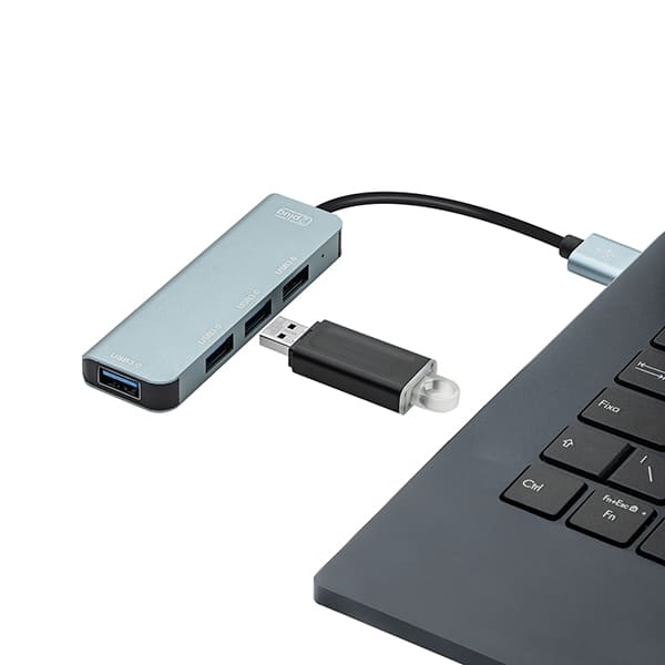 HUB USB 3.0 4 em 1, 4 portas USB 3.0, 1 JL-CX04-1, 2Plug - BT 1 UN